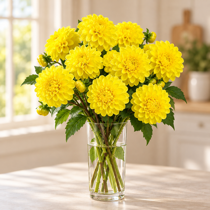 Yellow Dahlia Bouquet
